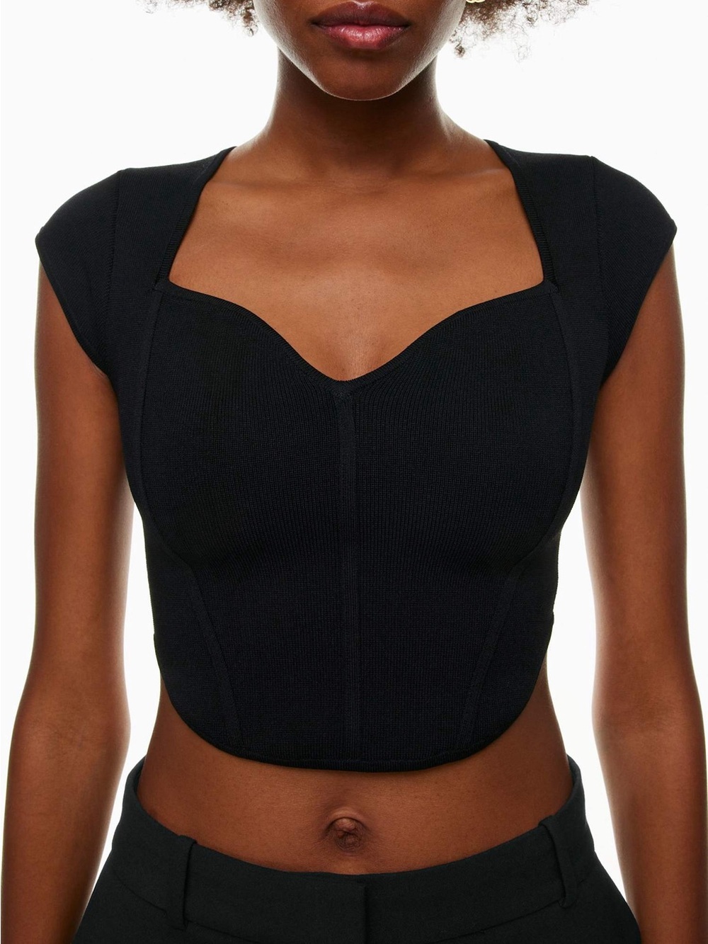 Aritzia Babaton Sculpt Knit Carnegie Top